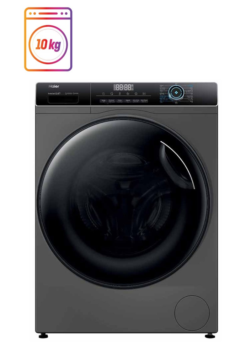 Haier Front Load Washer Dryer 15 Programs Dark Grey 10 kg HWD100-BP14939S6 Dark Gray - Image 1
