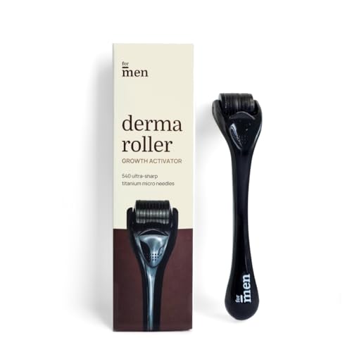 ForMen Derma Roller For Hair Growth 0.5 mm with 540 Titanium Needles | Repairs Damaged Hair, Activates Hair Follicles | For Hair Fall & Hair Thickening | Reduces Acne Scars | Safe & Effective To Use - Image 1