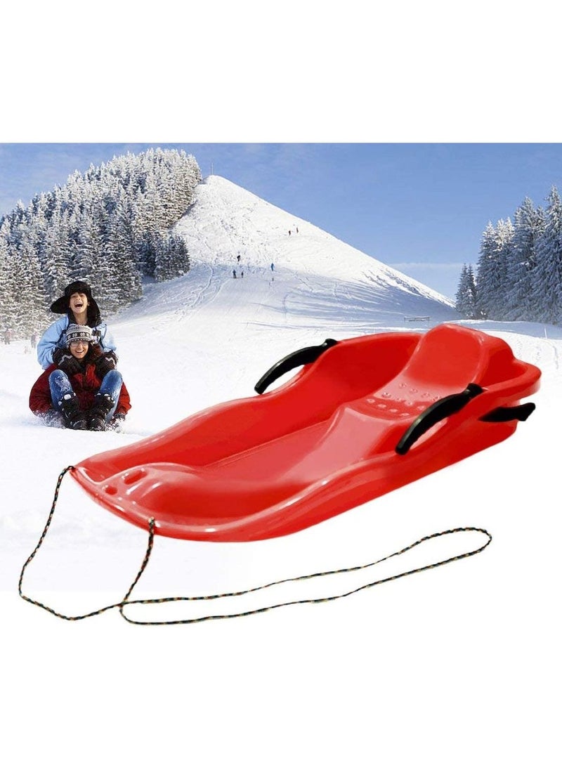DubaiGallery Outdoor Sports Plastic Skiing Boards Sled Luge Snow Grass Sand Board Ski Pad Snowboard With Rope For Double People  - Image 1