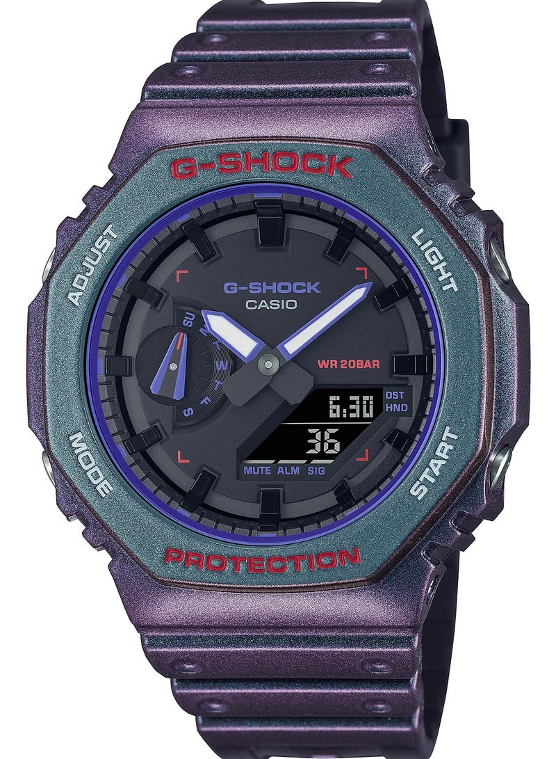 G-SHOCK Casio G-Shock GA-2100AH-6ADR Multi-Coloured Analog-Digital Dial Multi-Coloured Resin Strap Men's Watch Shock and 200M Water Resistant G1496 - Image 1
