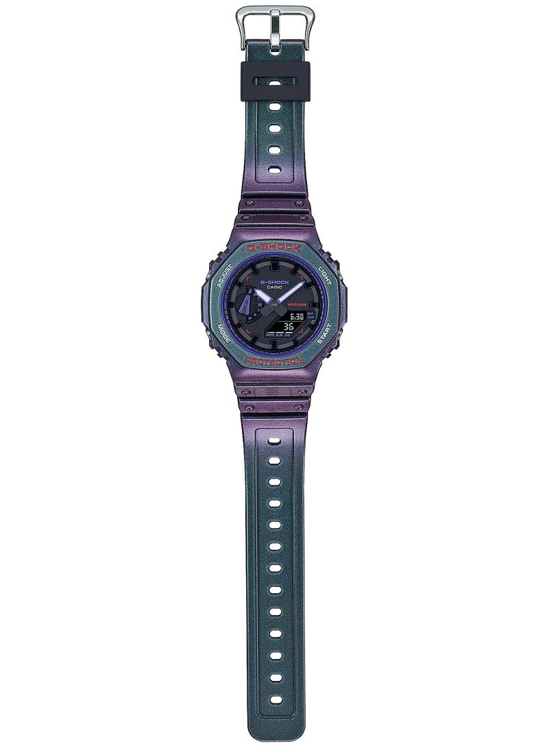 G-SHOCK Casio G-Shock GA-2100AH-6ADR Multi-Coloured Analog-Digital Dial Multi-Coloured Resin Strap Men's Watch Shock and 200M Water Resistant G1496 - Image 2