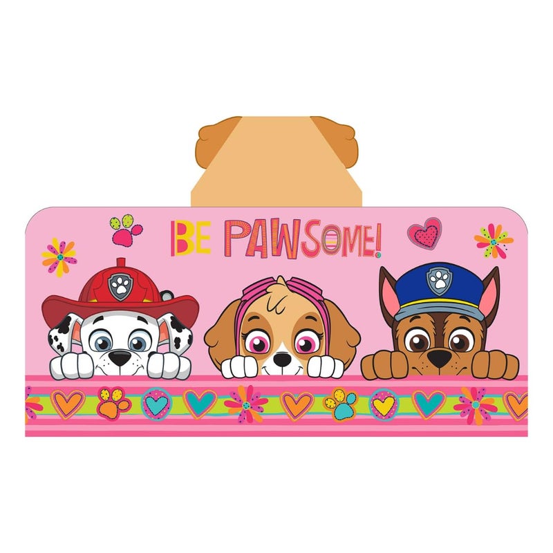 Franco Paw Patrol Pink Bath/Pool/Beach Soft Cotton Terry Hooded Towel Wrap, 24" x 50", Kids - Image 1