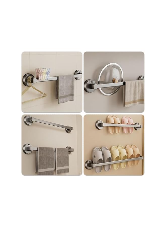 S-TOP Strong Suction Towel Holder Rack for Bathroom & Kitchen - Wall Mounted Suction Cup Towel Rail with No Drilling, Reusable Waterproof Towel Bar Organizer, Easy Installation, Damage-Free - Image 3
