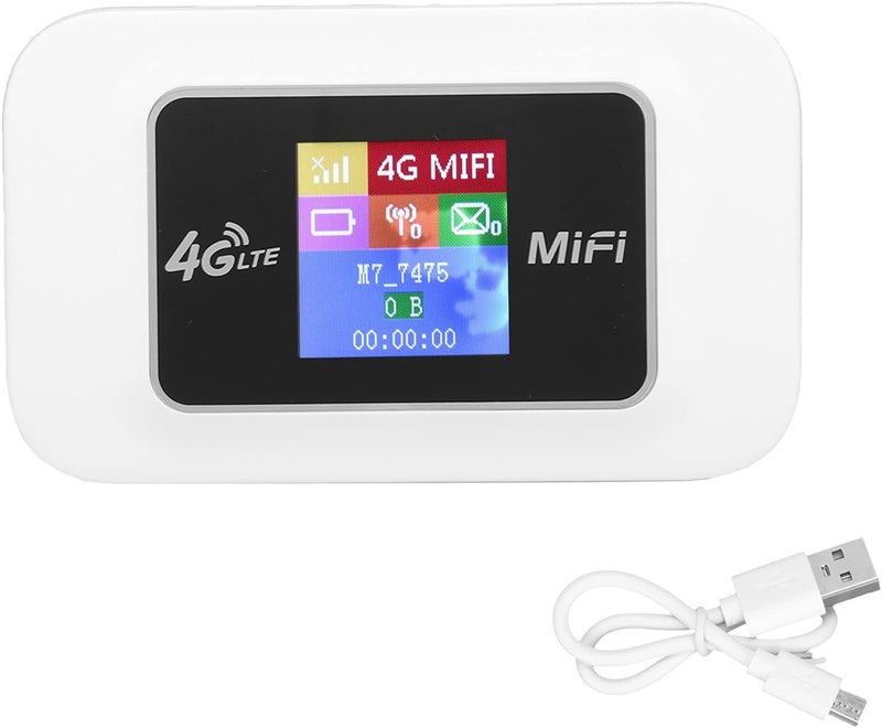 klarako 4G Mobile WiFi Hotspot, Unlocked Wireless Internet Router Devices with SIM Card Solt, 150Mbps Connect 10 WiFi Devices Gaming Travel Festival Music Portable Sim Card Router - Image 5