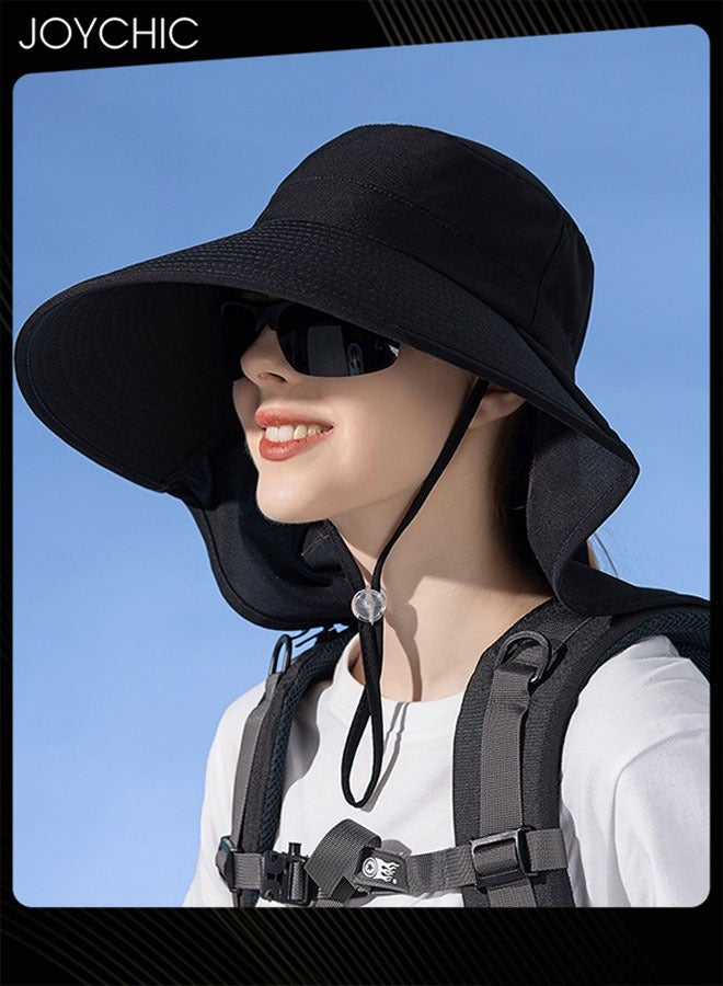 Joychic قبعة صيفية للنساء لحماية من الشمس وقابلة للتنفس قبعة صيد قطنية خارجية قابلة للطي محمولة بحد واسع كبير - Image 2