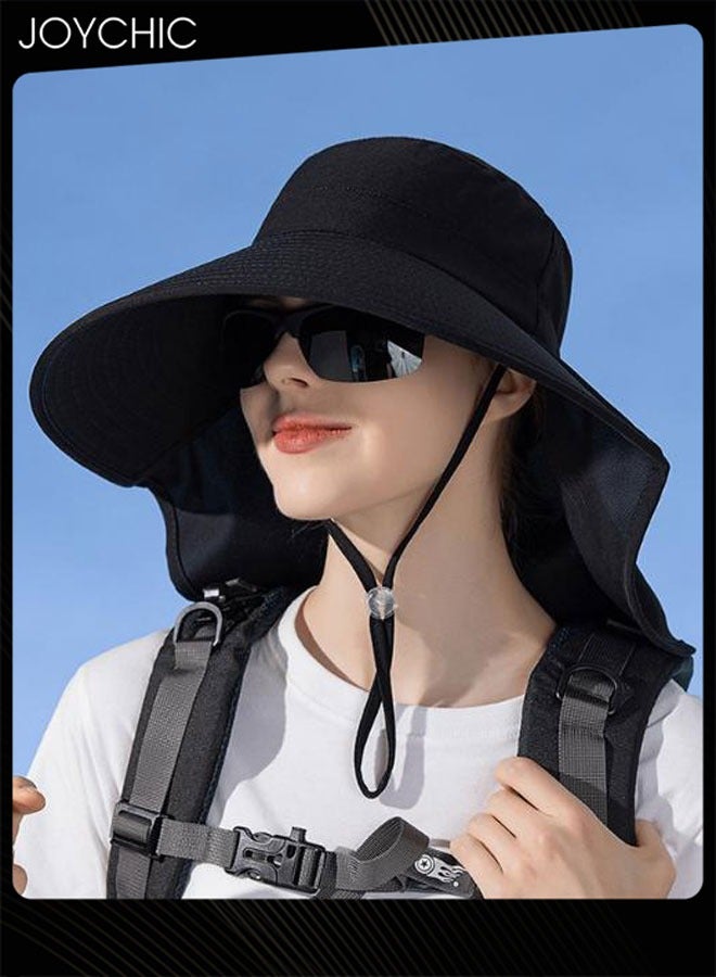 Joychic قبعة صيفية للنساء لحماية من الشمس وقابلة للتنفس قبعة صيد قطنية خارجية قابلة للطي محمولة بحد واسع كبير - Image 1