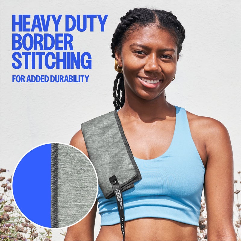 Acteon New Microfiber Quick Dry Gym Towel, Silver ION Odor-Free Mega Absorbent Fiber, Fast Drying, Men & Women Small Workout Gear for Body Sweat, Beach, Working Out, Camping, Travel Towel - Image 5