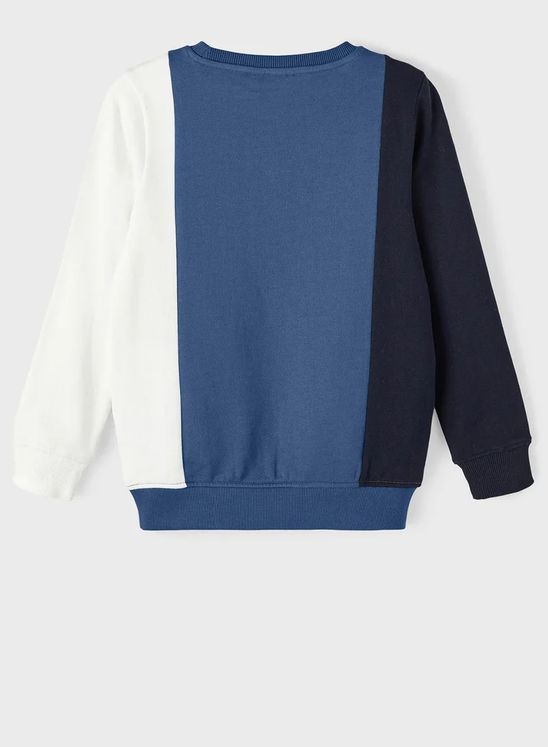 NAME IT Kids Color Block Sweatshirt