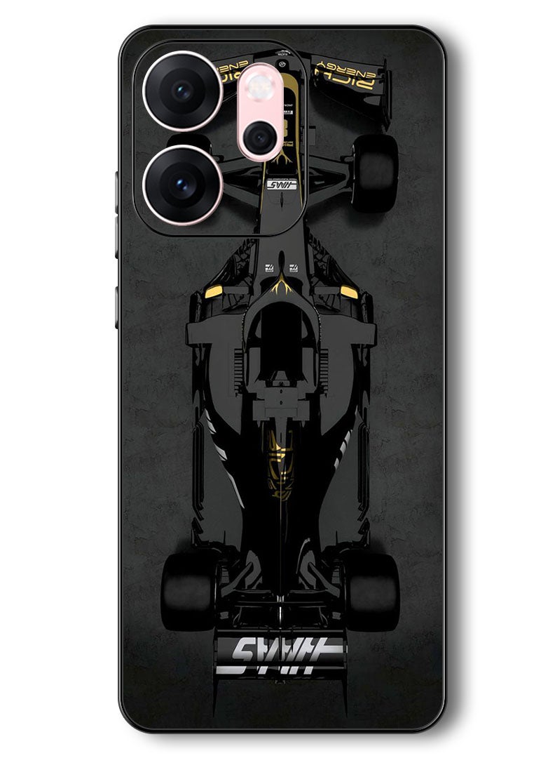 Theodor Case Compatible with Oppo Reno 14 F 6.57 Inch Protection Shockproof Bumper Cover Sports Car - Image 1