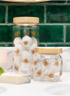 Sass & Belle Sass and Belle Vintage Bee Glass Storage Jar Small - Decorative Kitchen Storage  - Image 3