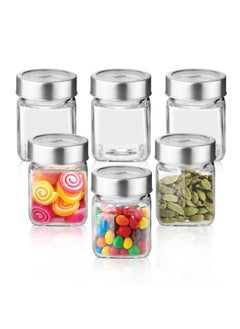 Treo By Milton Cube Storage Glass Jar, Set of 6, 180 ml Each, Transparent, BPA Free, Storage Jar, Kitchen Organizer Modular, Multipurpose Cookies Jar - pzsku/Z7DE21C25570D50184077Z/45/_/1738306943/e84becbd-35d8-4c06-9153-1d2038024611