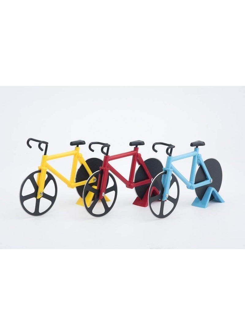 Gopinath Autolink Gopinath Autolink BicycleCycle Shape Stainless Steel Pizza Cutter Wheel NonStick Bike Super Sharp Blades and Easy to Clean Slicer for Cool Kitchen Party Gadget with Stand Dosa  - Image 5