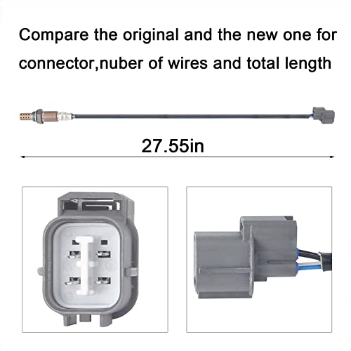 DOSKJOK 234-4368 O2 Oxygen Sensor Air Fuel Ratio Downstream Compatible with Accord 3.0 V6 03-07 Odyssey 3.5L V6 05-10 Pilot 03-08 Ridgeline 06-08 S2000 MDX RL TL 1Pcs - Image 4