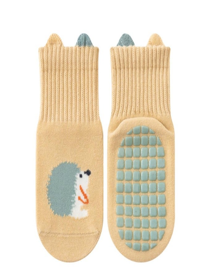 Lyonardo Cute Animal Pattern Baby Floor Socks - Soft 100% Cotton Anti-Slip Bottoms for Toddlers and baby boys girls (Pack of 5 Pairs) (IN, Age, 2 Years, 3 Years, MULTICOLOR) - Image 5
