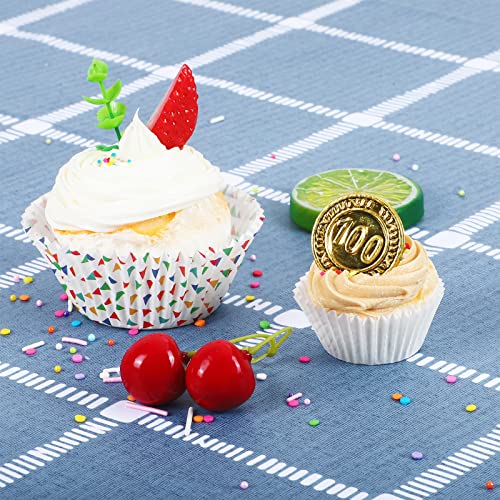 Caperci 500 Count Mini Cupcake Liners White Muffin Liners Greaseproof No Smell Small Cupcake Wrappers Baking Cups - Image 4