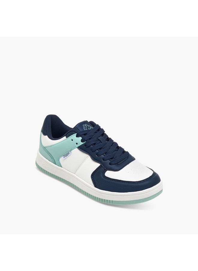 Kappa Women's Colourblock Lace-Up Sports Shoes  - Image 3