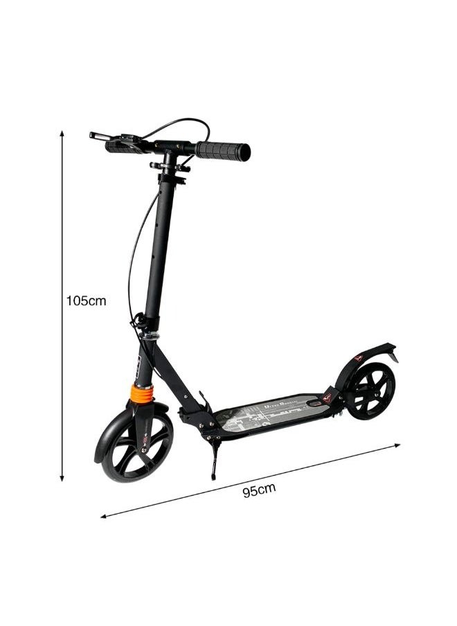 Generic - Manually Adjustable Foldable Portable 2-wheel Kick Scooter for Adults - Image 1