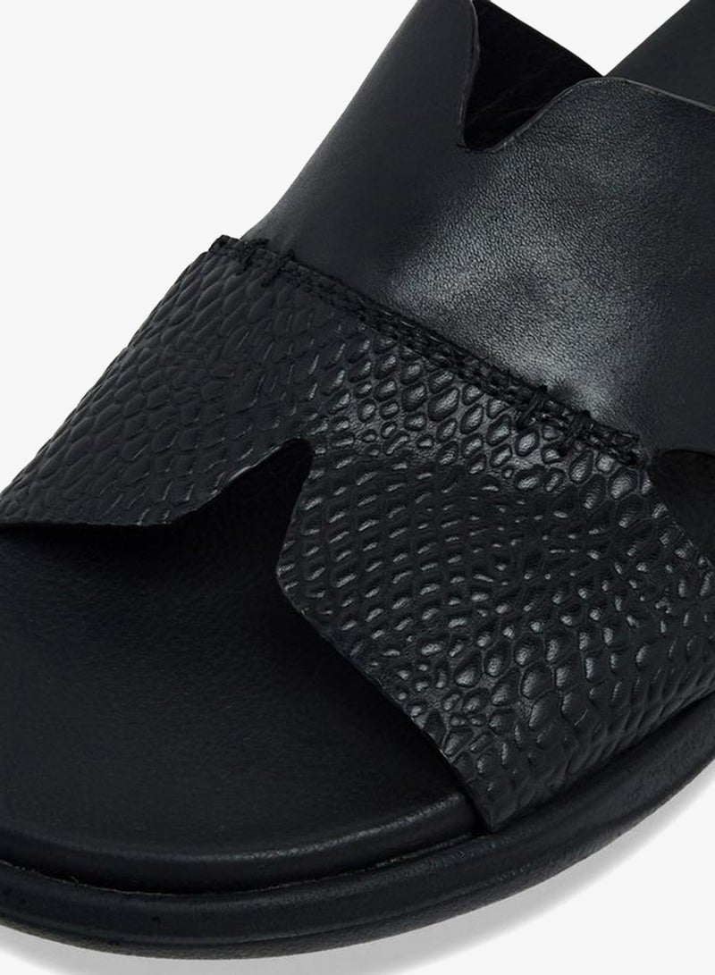 DUCHINI Men Leather Comfort Sandals - Image 4