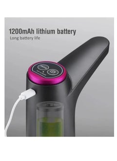 Shopping Point Water Dispenser Pump for 5 Gallon Bottle, USB Rechargeable Electric Water Bottle Pump Dispenser Portable Drinking Water Pump for Home Camping Office Universal 1-5 Gallon Bottle - Black  - Image 2