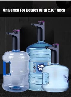 Shopping Point Water Dispenser Pump for 5 Gallon Bottle, USB Rechargeable Electric Water Bottle Pump Dispenser Portable Drinking Water Pump for Home Camping Office Universal 1-5 Gallon Bottle - Black  - Image 4