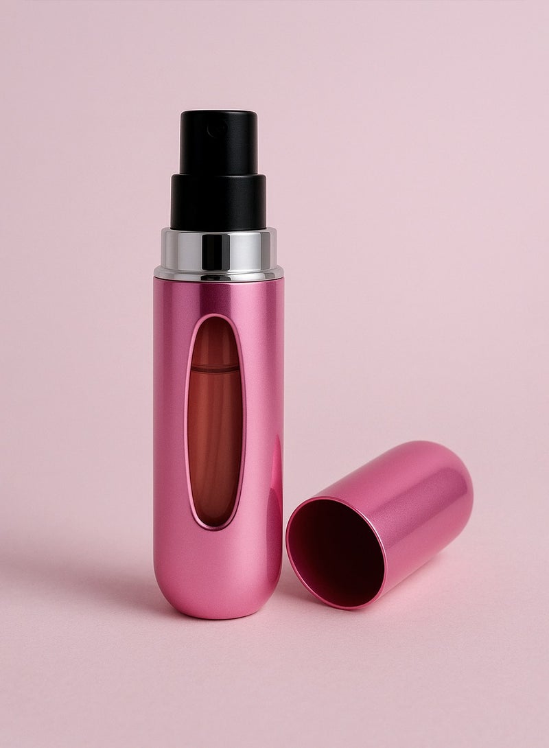 Refillable Perfume Atomizer 5ml – Pink Mini Fragrance Bottle | Refillable Spray Atomizer for Women | Pocket-Size & Elegant Design - Image 2