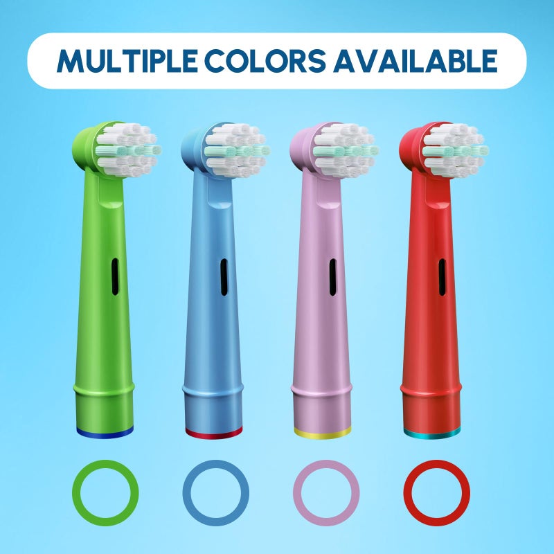 GENKENT 20 Pcs Kids Toothbrush Head Compatible with Braun Oral B Kids Electric Toothbrushes, Extra Soft Bristle for Sensitive - Image 5