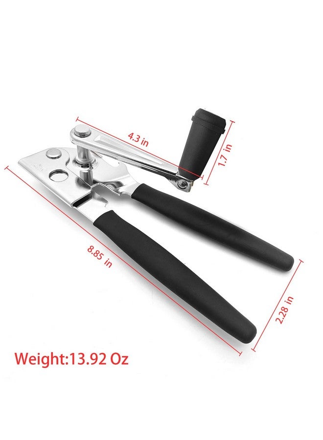 NUFR Crank Can Openers Manual,Heavy Duty Commercial Can Opener with Rubber-coated Long Handles - Image 1