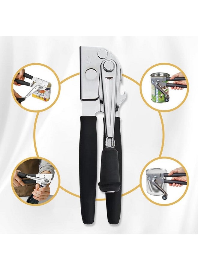 NUFR Crank Can Openers Manual,Heavy Duty Commercial Can Opener with Rubber-coated Long Handles - Image 2