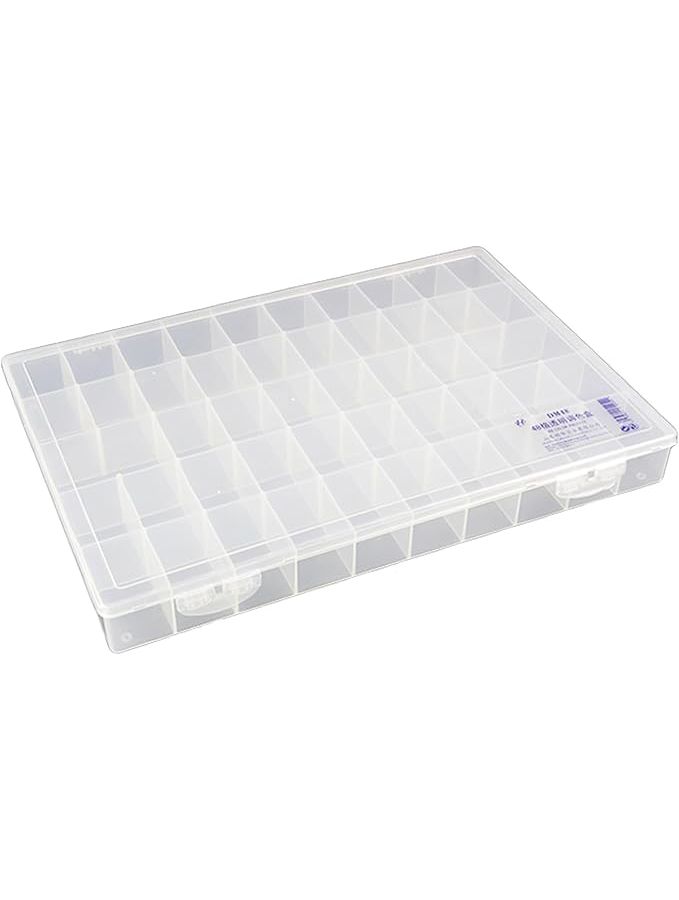 48 Transparent Paint Clear Organizer Box Elegant Watercolor Pigments 36 21 48 24 Grids - Image 1