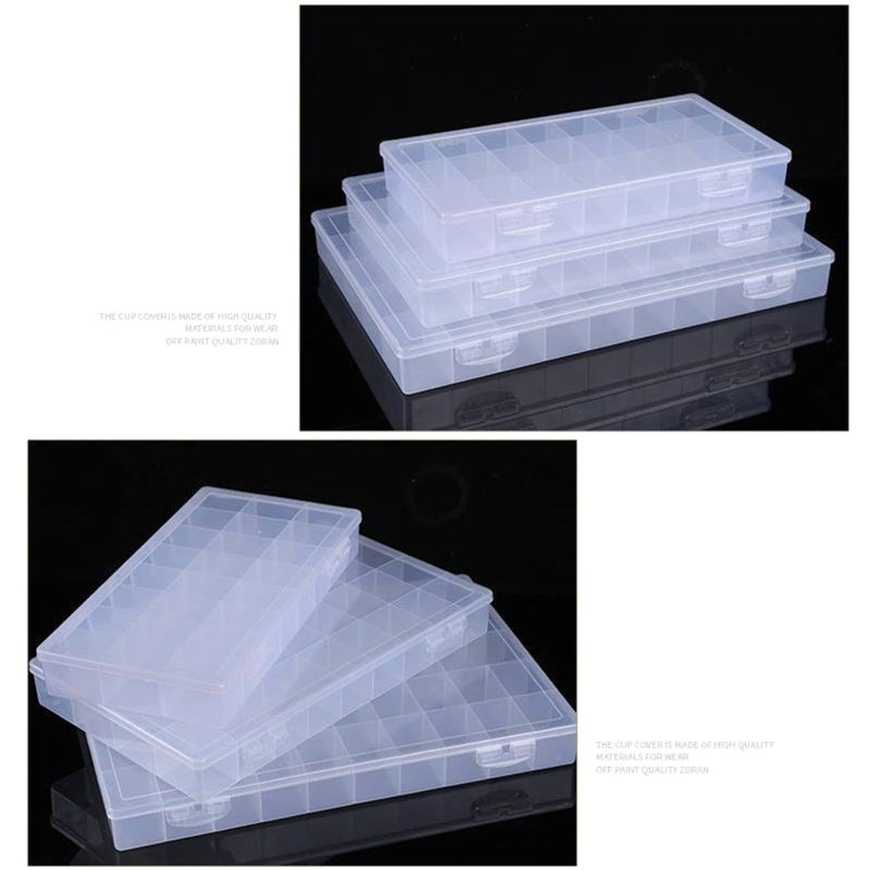 48 Transparent Paint Clear Organizer Box Elegant Watercolor Pigments 36 21 48 24 Grids - Image 5