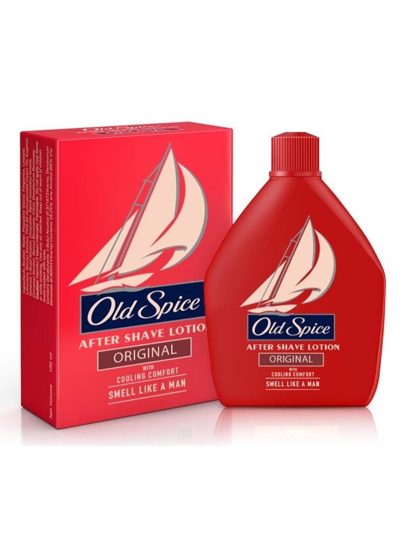Old Spice After Shave Lotion Original 100ml | Cooling Comfort & Skin Soothing After Shave Care - Image 1