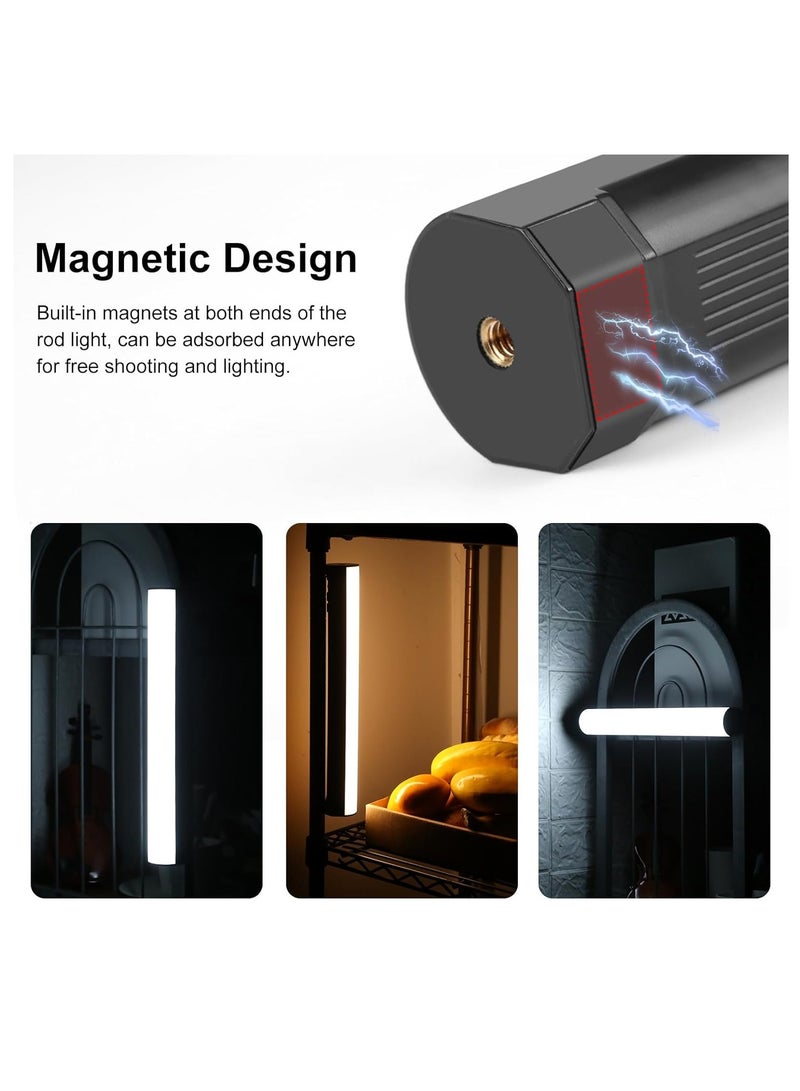 PULUZ Photography Lighting, 360° Magnetic Handheld Light Stick with 3000mAh Rechargeable Battery, 2500-9000K Dimmable Tube Light for On-Camera, Studio Photography, TikTok, YouTube, Vlogs (30cm/11.8 inches) - Image 4