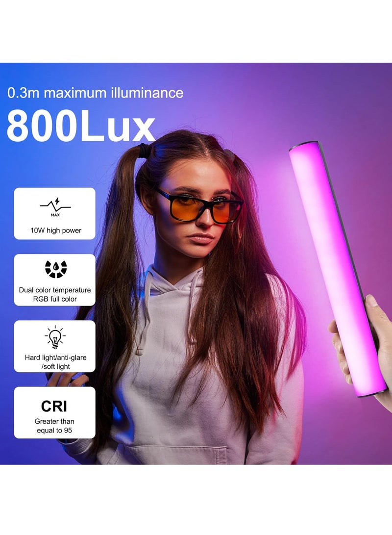PULUZ Photography Lighting, 360° Magnetic Handheld Light Stick with 3000mAh Rechargeable Battery, 2500-9000K Dimmable Tube Light for On-Camera, Studio Photography, TikTok, YouTube, Vlogs (30cm/11.8 inches) - Image 3