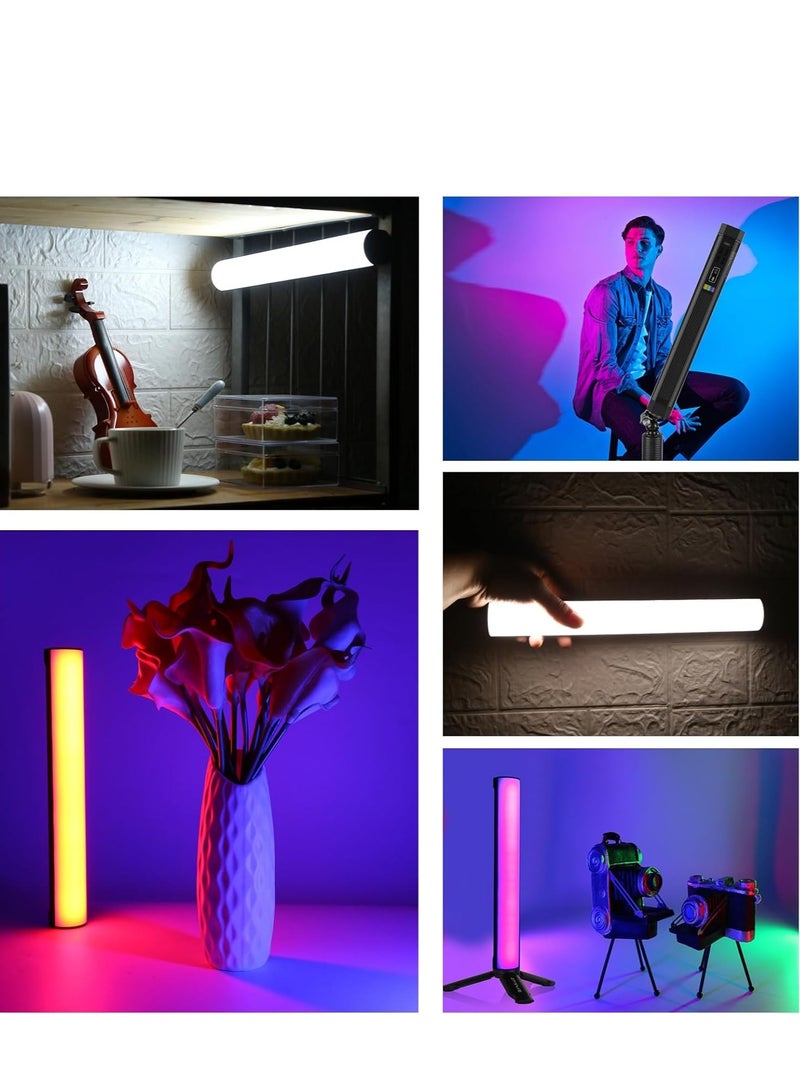 PULUZ Photography Lighting, 360° Magnetic Handheld Light Stick with 3000mAh Rechargeable Battery, 2500-9000K Dimmable Tube Light for On-Camera, Studio Photography, TikTok, YouTube, Vlogs (30cm/11.8 inches) - Image 5
