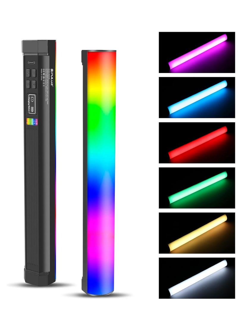 PULUZ Photography Lighting, 360° Magnetic Handheld Light Stick with 3000mAh Rechargeable Battery, 2500-9000K Dimmable Tube Light for On-Camera, Studio Photography, TikTok, YouTube, Vlogs (30cm/11.8 inches) - Image 2