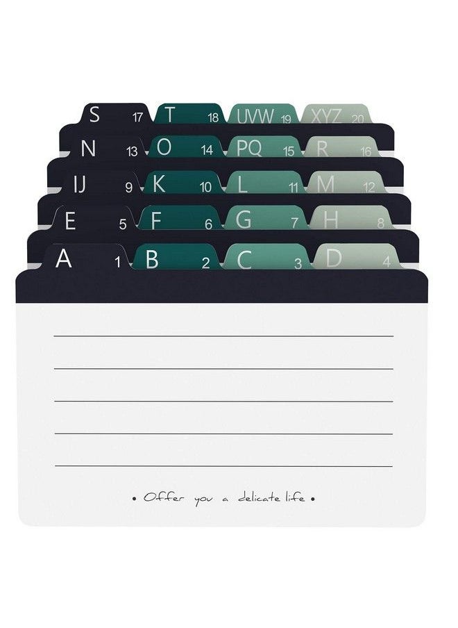 MaxGear - Index Card Dividers 3 X 5 Inches Alphabetical Tabbed Index Cards Guides Colored Note Cards File And Recipe Guides With Alphabetical Tabs Assorted Colors 20 Counts Az Guide - Image 1