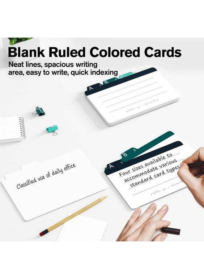 MaxGear - Index Card Dividers 3 X 5 Inches Alphabetical Tabbed Index Cards Guides Colored Note Cards File And Recipe Guides With Alphabetical Tabs Assorted Colors 20 Counts Az Guide - Image 1