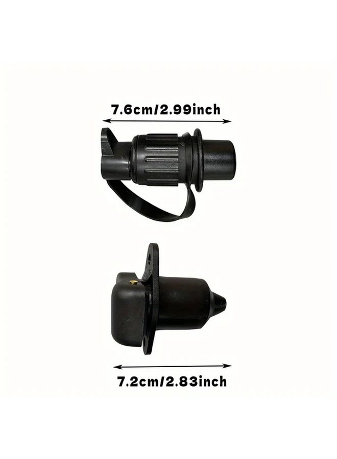 Tractor Trailer 3 Pin 12V Plug And Socket Combination Set European Standard - Image 2