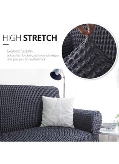 EVORY HOME Sofa Cover 4-Pieces Set of 7-Seater (3+2+1+1) Super Stretchable Anti-Wrinkle Slip Resistant Furniture Protector  - Image 2