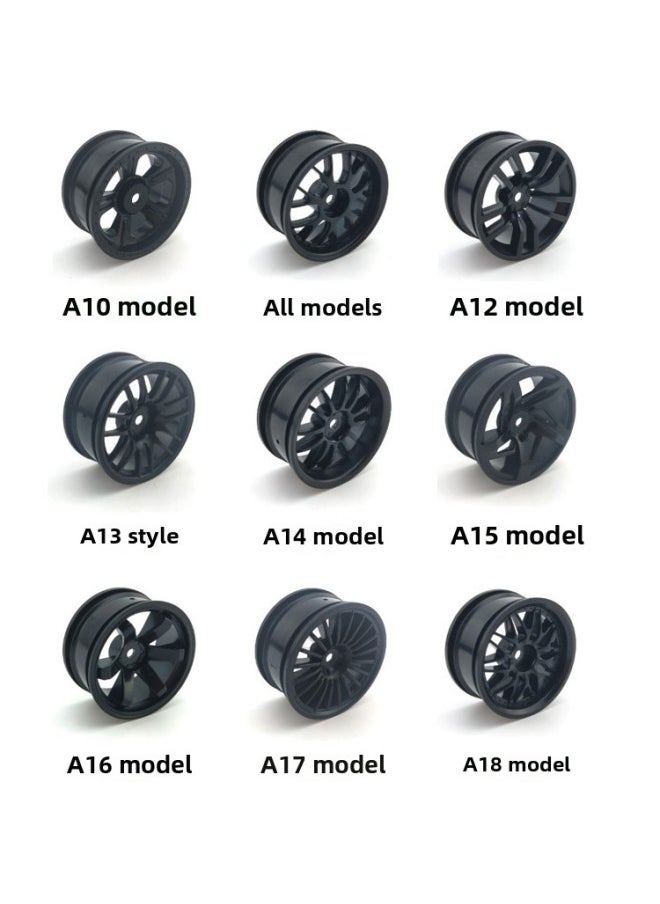 Generic - RC Model Car 1: 10 Flat Running Tire TT01 Tian Gong TT02 Wear-resistant Street Racing Road Tire Rubber Soft Tire-Color:Can Be Matched With A Wheel Hub, Note Style Color - Image 1