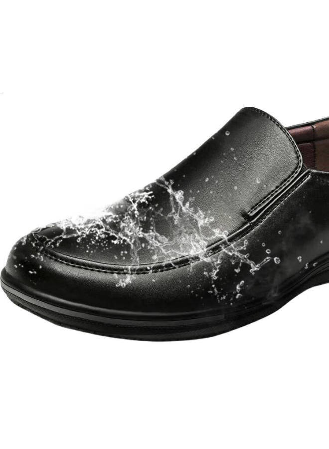 Kitchen King Chuwang Men'S Chef Shoes Non-Slip Water-Resistant Oil-Repellent Kitchen Hotel Back Kitchen Special Leather Shoes 6222 - Image 3