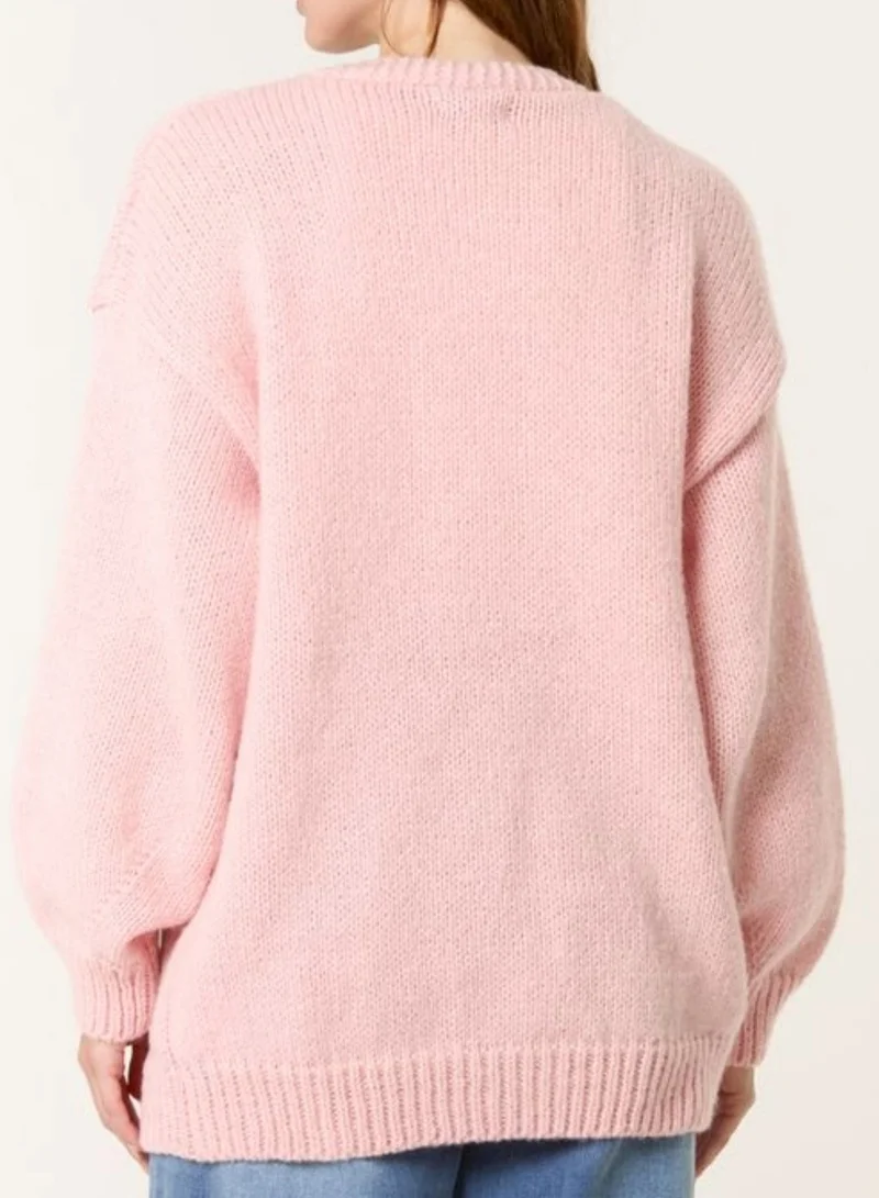 Blue Vanilla Daisy Large Flower Cardigan