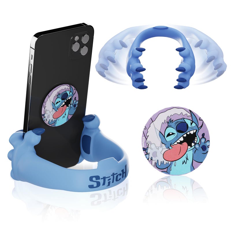 iJoy Disney Stitch Hands Phone Stand for Desk- Stitch Disney Phone Holder Stand for Home/Office/More â€“ Lilo and Stitch Gifts for Girls, Boys, and All Fans of Lilo and Stitch Stuff - Image 1