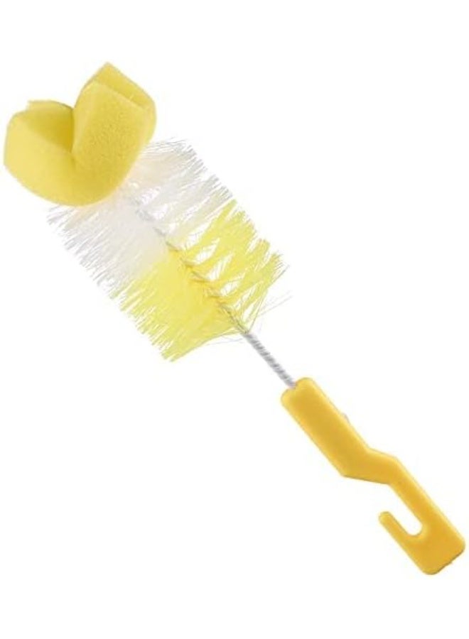 Baby bottle brush set consisting of two pieces, yellow color - Image 2