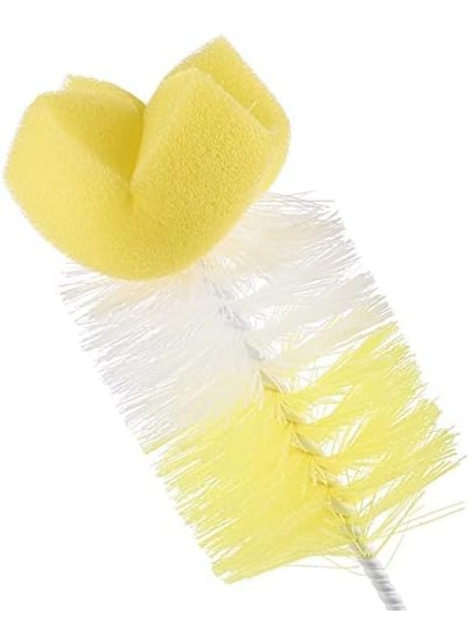 Baby bottle brush set consisting of two pieces, yellow color - Image 3