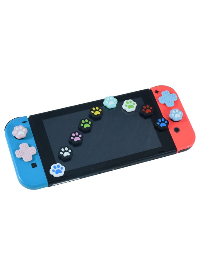 Suitable For Switch Cat Claw Button Stick Rocker Cap Ns Cross Color Stick Rocker Cap Protective Sleeve Accessories-Product Color:Combination 8