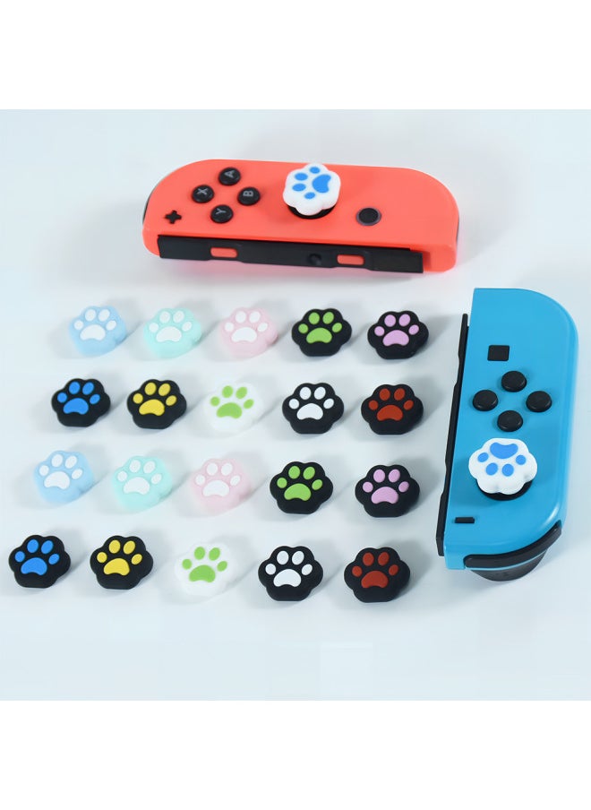 Suitable For Switch Cat Claw Button Stick Rocker Cap Ns Cross Color Stick Rocker Cap Protective Sleeve Accessories-Product Color:Combination 8
