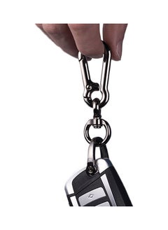 NIBEMINENT Metal Key Ring Holder Horseshoe Car Keychain Multi-function Keyring  - Image 3