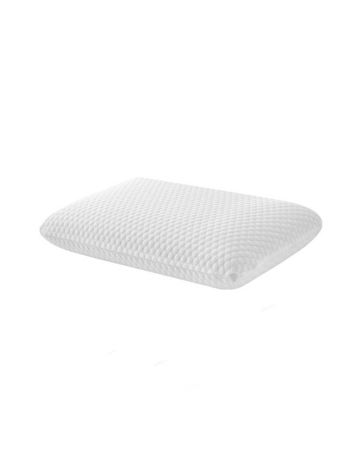 MIXDE Memory Foam Bed Pillows, Pillow for Side and Back Sleeper, Pillow for Neck Pain Relief, Washable Removable Cover, Soft, White, 60x40x13cm - Image 1