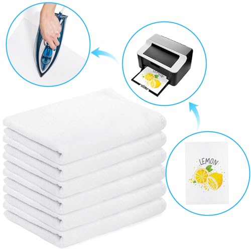 WUWEOT 15 Pack Sublimation Blank Towels, 16 x 24 Inch DIY Microfiber Kitchen Towel, White Soft Bathroom Towels, Easy to Clean Multi Purpose Dish Towel for Cleaning and Decoration - Image 3